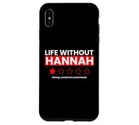 Carcasa para iPhone XS MAX La Vida sin Hannah Aburrido no recomendaría una revisión Divertida