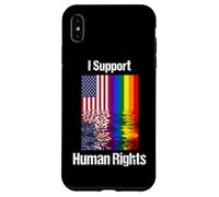 Carcasa para iPhone XS MAX Las Banderas apoyan los Derechos Humanos Orgullo Gay Reflexión Diversidad