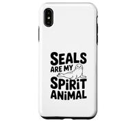 Carcasa para iPhone XS MAX Las focas Son mi espíritu Animal Cool Seal Lover