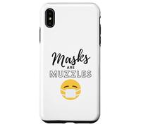 Carcasa para iPhone XS MAX Las máscaras Son bozales Máscara Facial anticuarentena Máscaras de conspiración