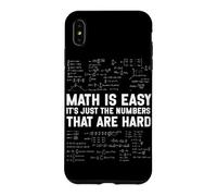 Carcasa para iPhone XS MAX Las matemáticas Son fáciles, los números Son difíciles y Divertido Profesor de álgebra de matemáticas