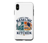 Carcasa para iPhone XS MAX Left The Baseline Encontró La Cocina Pickleball Tenis