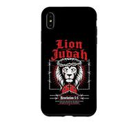 Carcasa para iPhone XS MAX León de Judá Apocalipsis 5:5 Verso bíblico gótico Cristiano