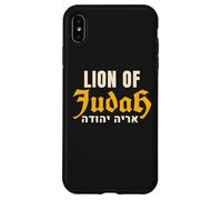 Carcasa para iPhone XS MAX León de Judá Gráfico Bíblico Hebreo