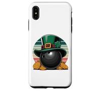 Carcasa para iPhone XS MAX Leprechaun Bowling Ball St. Patrick's Day Gold