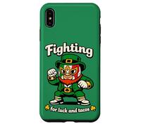 Carcasa para iPhone XS MAX Leprechaun Luchador Irish Mexican St. Patrick's Day