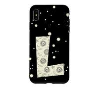 Carcasa para iPhone XS MAX Letra Celestial L Sol Luna Alfabeto Vintage