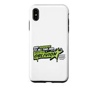 Carcasa para iPhone XS MAX Letra de Hello To Oblivion Super Heroes Riff Raff Magenta
