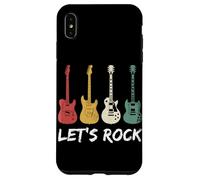 Carcasa para iPhone XS MAX Let's Rock Guitarrista Música Rock Retro Rock N Roll Punk