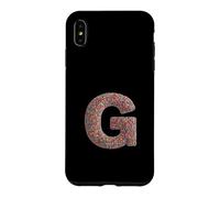 Carcasa para iPhone XS MAX Letter G Candy Rainbow Sprinkles Monogram Men, Women, Kids