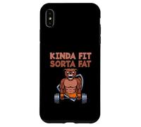 Carcasa para iPhone XS MAX Levantamiento de Pesas Fitness Entrenamiento Divertido Un Poco Fit Sorta Fat