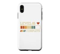 Carcasa para iPhone XS MAX Level 05 Complete Vintage 05 Years 5th Wedding Anniversary