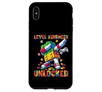 Carcasa para iPhone XS MAX Level Kindness Unlocked Master Builder Gamer Boys Teacher