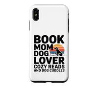 Carcasa para iPhone XS MAX Libro Mamá Amante De Perros Lecturas Acogedoras Y Abrazos De