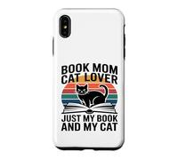Carcasa para iPhone XS MAX Libro Mamá Gato Amante Solo Mi Libro Y Mi Gato