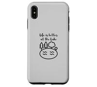 Carcasa para iPhone XS MAX Life is Better at The Lake Design for Outdoors and Lake Life