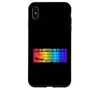 Carcasa para iPhone XS MAX Life is Better On Skates - Rodillo Retro de edición Limitada