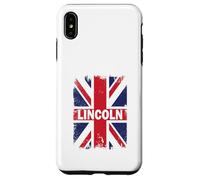 Carcasa para iPhone XS MAX Lincoln - Ciudad de Inglaterra con Bandera del Reino Unido