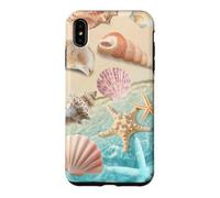 Carcasa para iPhone XS MAX Linda Playa estética océano Concha Costera Verano mar Tema