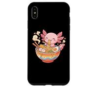 Carcasa para iPhone XS MAX Lindo Axolotl Come Fideos Ramen, gráfico Kawaii de Axolotl