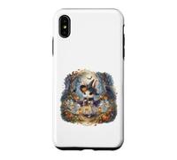 Carcasa para iPhone XS MAX Lindo Conejo Bruja Halloween Espeluznante Bosque Fantasmas