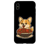 Carcasa para iPhone XS MAX Lindo Corgi Spaghetti Pasta Lover