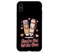 Carcasa para iPhone XS MAX Lindo lápiz con Texto en inglés You'Re The Write Valentine's Day