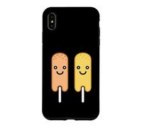 Carcasa para iPhone XS MAX Lindo Perro de maíz Divertido Humor pequeños Corn Dogs