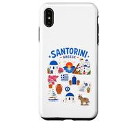Carcasa para iPhone XS MAX Lindo Recuerdo de Viaje de la Isla de Santorini de Grecia