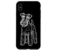 Carcasa para iPhone XS MAX Line Art Wire Fox Terrier Wire Hair Fox