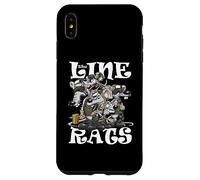 Carcasa para iPhone XS MAX Línea Ratas Dibujos Animados Aviación Naval Línea Avión Capitanes