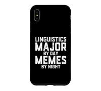 Carcasa para iPhone XS MAX Lingüística Mayor De Día Memes por Noche Ciencia del Lenguaje