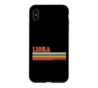 Carcasa para iPhone XS MAX Liora Retro Personalizado Nombre Vintage Rayas