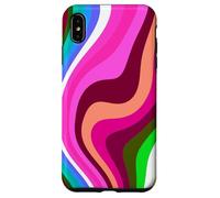 Carcasa para iPhone XS MAX Liquid Swirl Retro 60s 70s Aesthetic Indie Hippie Funky