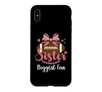 Carcasa para iPhone XS MAX Little Sister Biggest Fan Football Cheer Big Sister Football