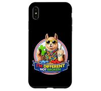 Carcasa para iPhone XS MAX Llama con batido y Gafas de Sol Soy Diferente, no Roto