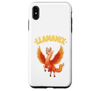 Carcasa para iPhone XS MAX Llama Fénix Híbrido Flaming Wings Fantasía Criatura