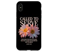Carcasa para iPhone XS MAX Llamado a Servir Flores cristianas con versículos bíblicos Florales