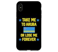 Carcasa para iPhone XS MAX Llévame a Aruba o Piérdame para Siempre | Crucero con Bandera del Caribe
