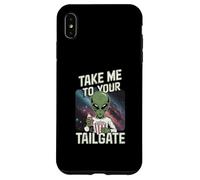 Carcasa para iPhone XS MAX Llévame a tu portón Trasero, Divertido Espacio de Palomitas alienígenas