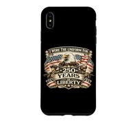 Carcasa para iPhone XS MAX Llevé Uniforme Durante 250 años, Veterano de la Libertad, Eagle Flags, EE. UU.