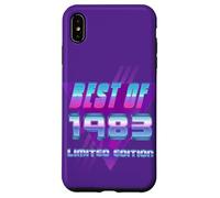 Carcasa para iPhone XS MAX Lo Mejor de 1983 Bday Party Celebration Vintage 80's Art Design