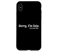 Carcasa para iPhone XS MAX Lo Siento, llego Tarde, Vi una Mesa de Billar Divertido Jugador de Billar