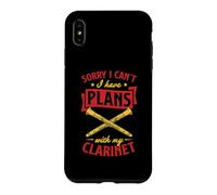 Carcasa para iPhone XS MAX Lo Siento, no Puedo Tener Planes con mi Clarinete