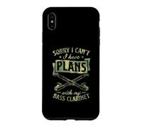 Carcasa para iPhone XS MAX Lo Siento, no Puedo Tener Planes con mi Clarinete bajo