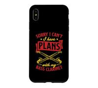 Carcasa para iPhone XS MAX Lo Siento, no Puedo Tener Planes con mi Clarinete bajo