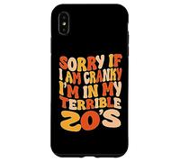 Carcasa para iPhone XS MAX Lo Siento si Estoy de Mal Humor, Estoy en mis terribles 20 - Groovy Retro