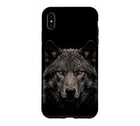 Carcasa para iPhone XS MAX Lobo Dire Cara Luz De Luna Bosque Fauna Silvestre Naturaleza