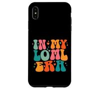 Carcasa para iPhone XS MAX LOML Love of My Life Era Groovy Retro Esposa Novia Corazones