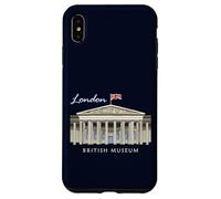 Carcasa para iPhone XS MAX Londres, Museo Británico, Dibujo a Mano, Inglaterra